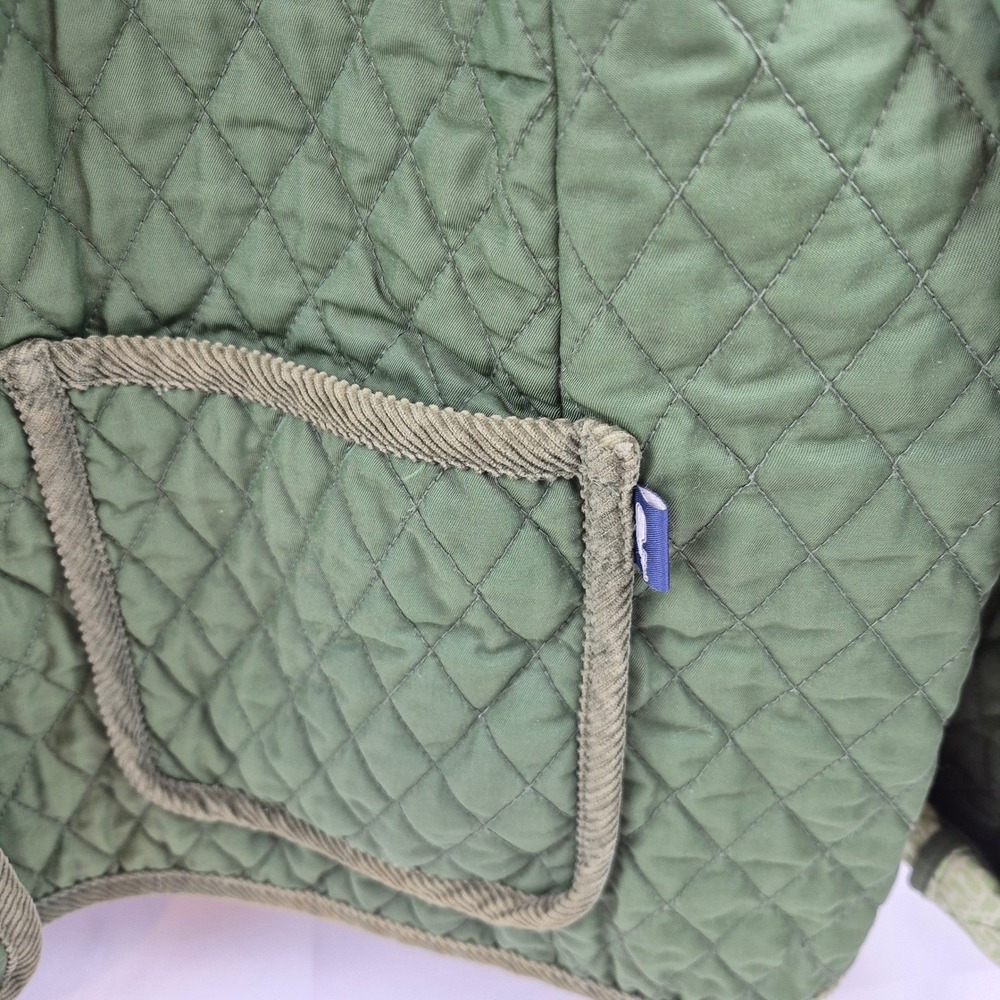 Vineyard Vines Olive Green Quilted Barn Chore Jacket‎ Women's XL Button Up Coat - Picture 3 of 16